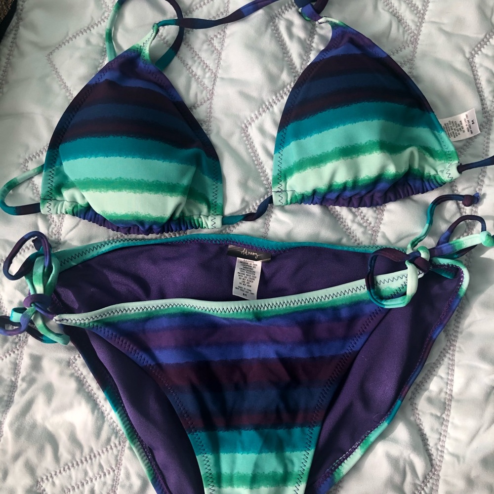 Striped Bikini Set